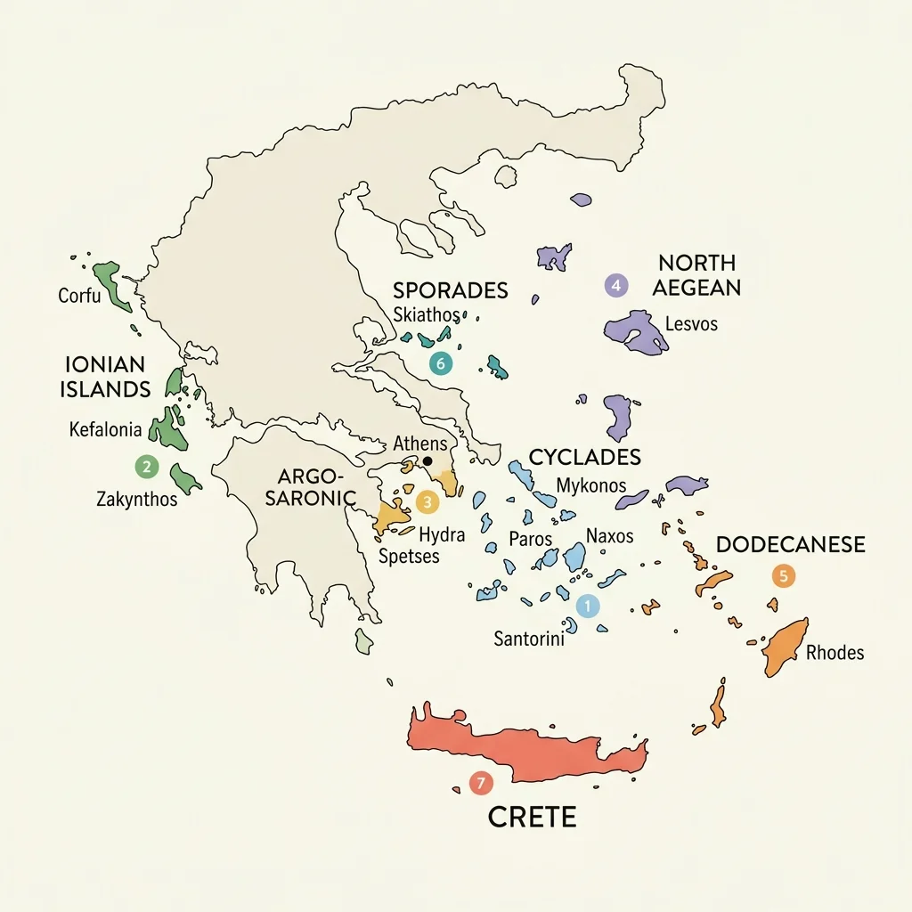 Greece Island Map Guide